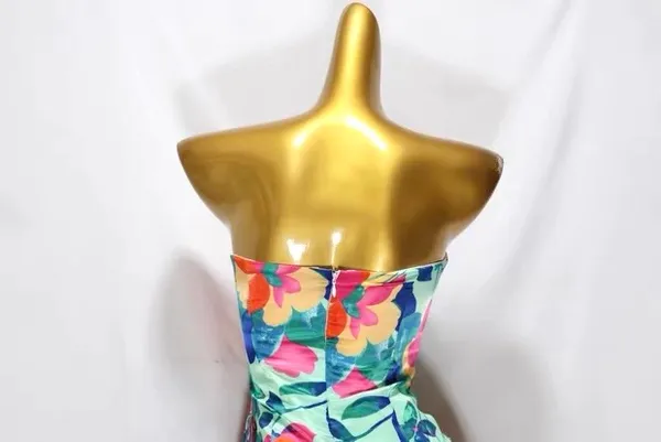 HELLO MOLLY Mint/Pink Happiness Strapless Mini Dress - Image 8