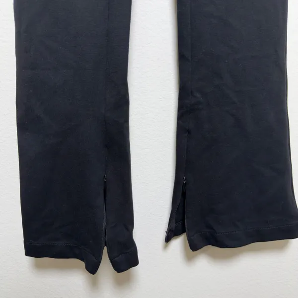 Maeve Women Pants 4 Black Anthropologie Slim Leg Flare Ankle Zip Trousers‎ - Image 2