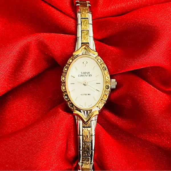Sarah Coventry Gold Silver Tone Ladies Watch‎ for repair - Image 6