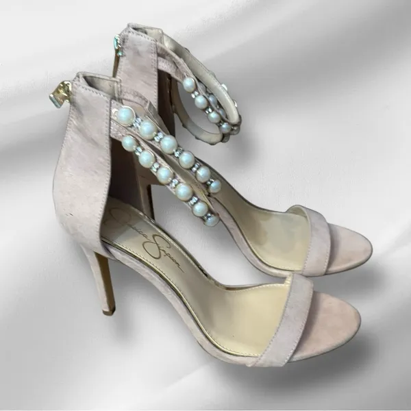 Jessica Simpson Heels‎ with Pearl Accents - Image 3