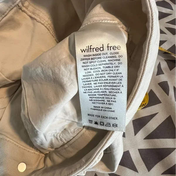 Aritzia Wilfred Free Brennan Pant Light Birch Stretch High Rise Carpenter‎ - Image 9