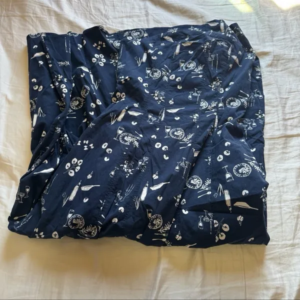 Abercrombie & Fitch strapless flare midi dress in blue floral - Image 9
