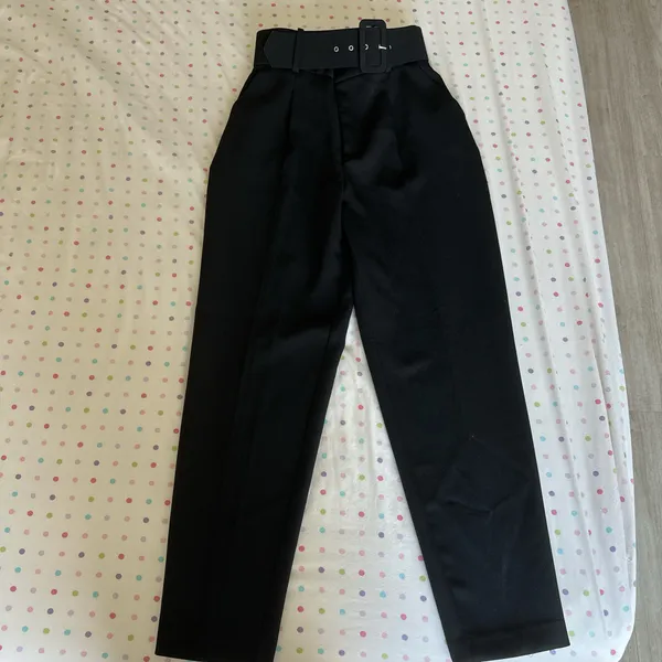 Zara high-waisted belt pants - Image 2