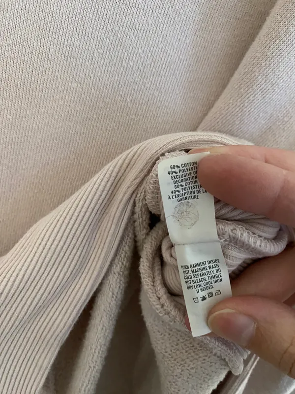 Aerie Long Sleeve Pullover S Light Pink - Image 5