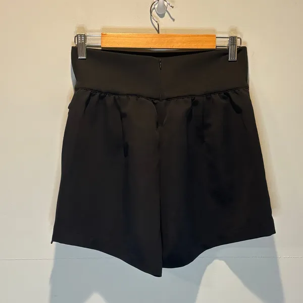 Nike Black Team Tech High Waist Shorts - size Medium - Image 3