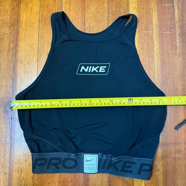 Nike Black Sleeveless Logo Crop Top - Image 5
