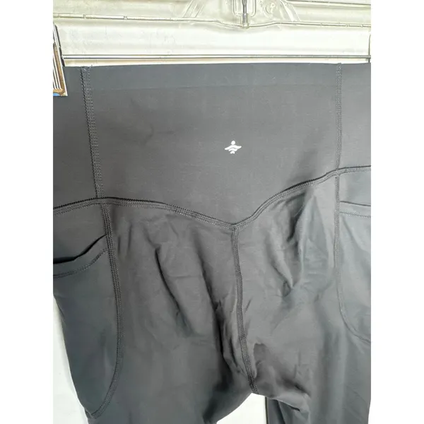 Halara High Waisted Full Length Yoga Leggings Black Size M Workout Athleisure - Image 8