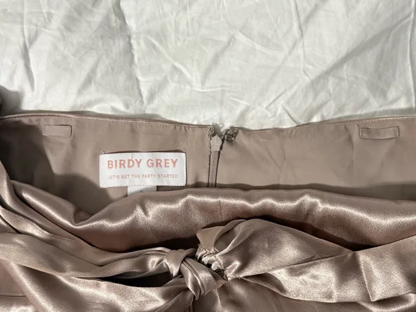 Birdy Grey Satin Halter dress - Image 8