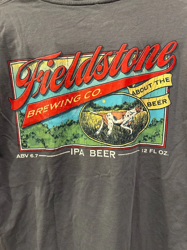 Comfort Colors Fieldstone Short Sleeve Pocket Tee Brewing Co Dark Blue / Dark Grey - Image 4