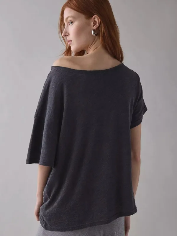 BDG Courtney Off-The-Shoulder Oversized Tee Size Medium - Image 2