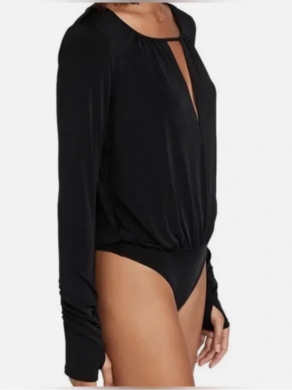 Intimately Free People Kaya Womens Keyhole‎ Thumb Hole Bodysuit Size Small - Image 3