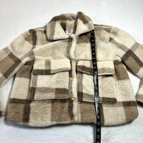 Princess Polly Doria Plaid Jacket Size S Outerwear Cozy Classic Casual Outdoors - Image 10