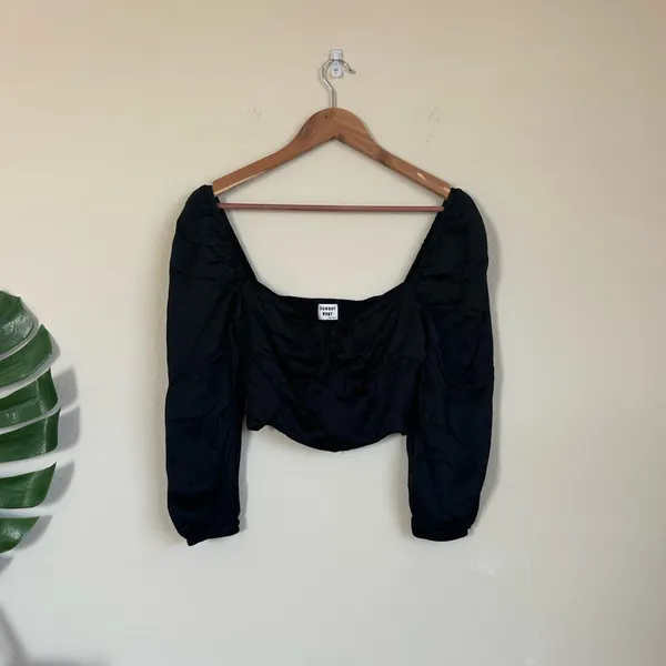 Aritzia Sunday Best Silky Cupro Crop Sweetheart Top - Image 2