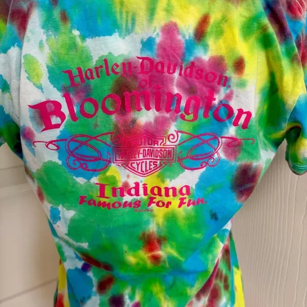 Harley Davidson Tie Dye Tee Bloomington C4* - Image 5