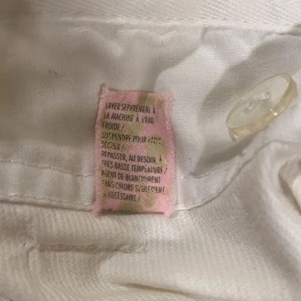 Free People white corduroy pants, size 2 - Image 9