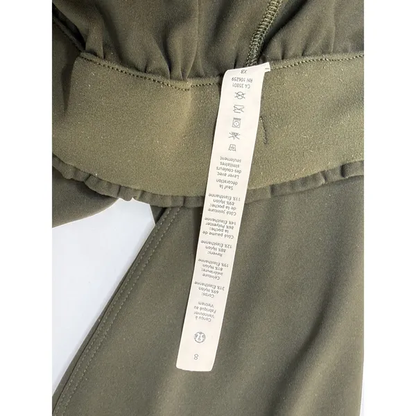 Lululemon Womens Size 8 Dark Olive Green Jogger Pants Athleisure High Rise Gym‎ - Image 8