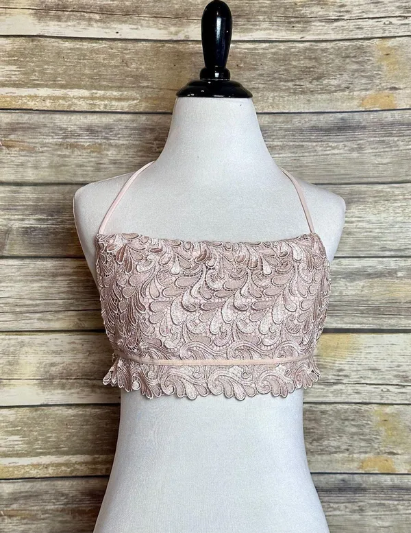Love & Lemons Naples Lace Bikini Top Size Small - Image 4