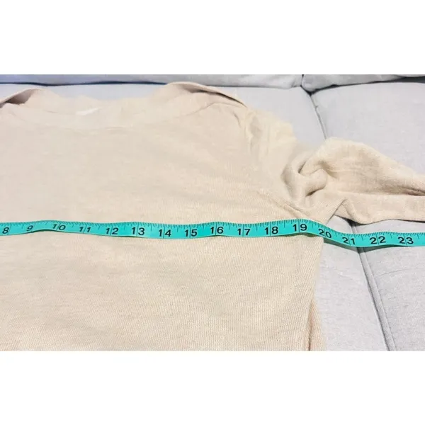 LOFT Sweater Womens Sz M Boat Neck‎ Neutral Minimalist Cozy Business Casual Knit - Image 5