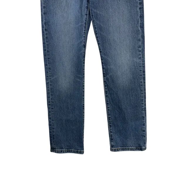 Levis 501 Original‎ Fit High Rise Straight Leg Jeans Blue 27x30 12501-0396 - Image 5