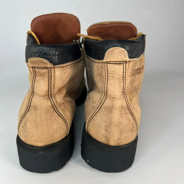 Wilderness by Wolverine Tan Brown Leather Hiking Trail Outdoor Boots Women 9 - Image 4
