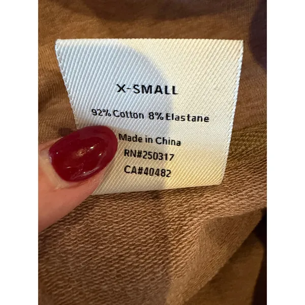 Varley Sweatshirt Women‎ XS Taupe Heathered Turtleneck Atlas Pullover Athleisure - Image 12