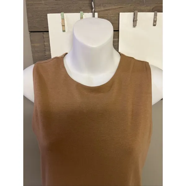 Nuuds Crewneck Sleeveless Heather Mocha/coffee Thong Bodysuit Snaps Medium NWOT - Image 6