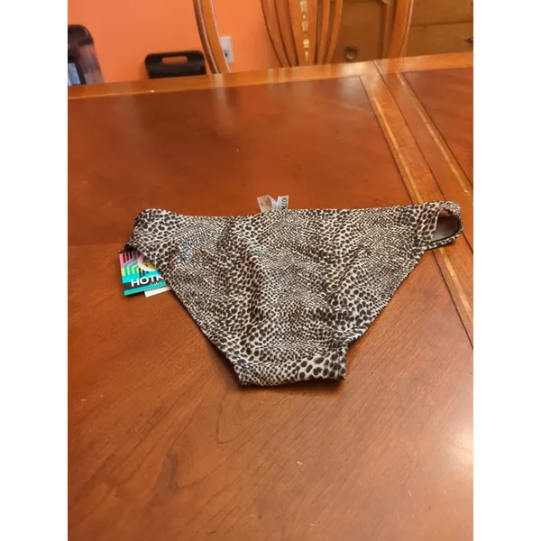 HOT KISS Women’s Swimsuit Bikini Bottom M Floral Belt Detail New With Tags - Image 7