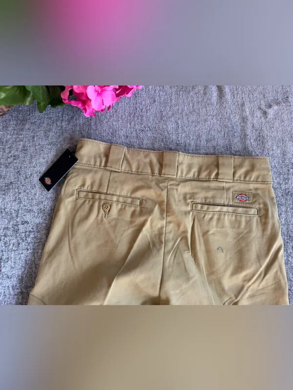 Dickies Khaki Wide‑Leg Cargo Pants with Utility Pockets - Image 5