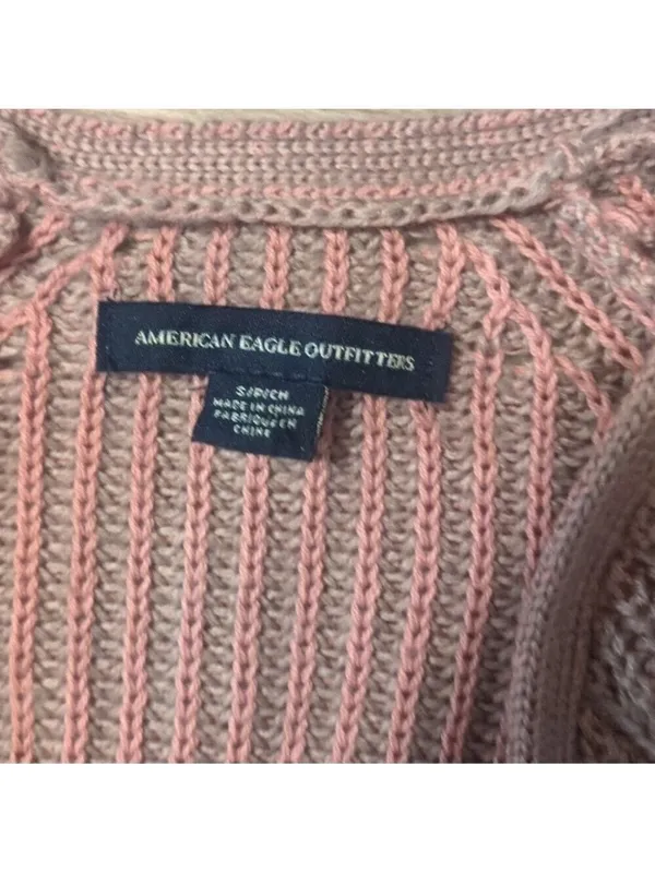 American eagle purple open Cardigan with pockets size small - Image 2