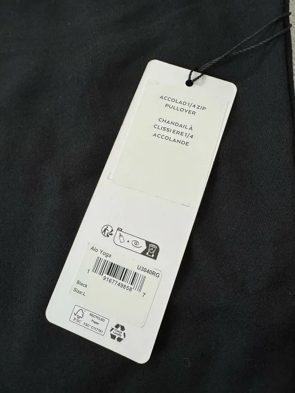 Alo yoga 1/4 sweatshirt large  - Image 3