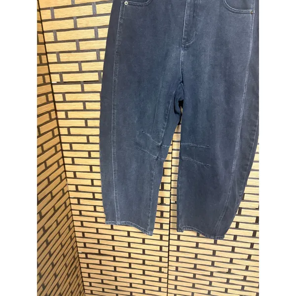 Miou Muse Black Barrel Jeans Size‎ Medium - Image 4
