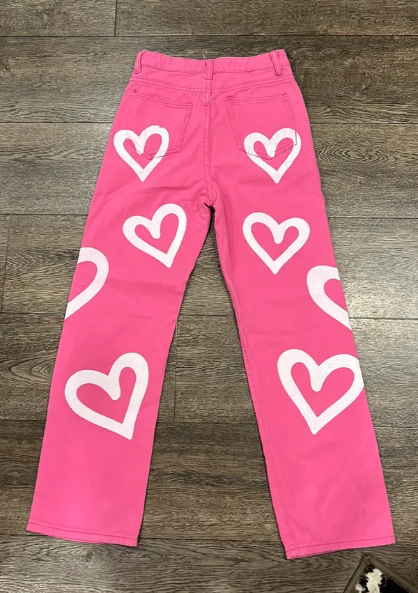 Amazon Pink Heart Jeans - Image 2