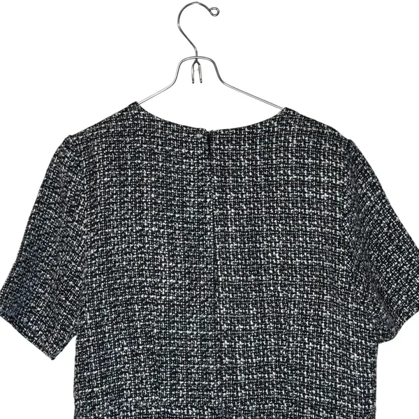 Nanette‎ Lepore Women's Dress Tweed Fringe Sheath Knee Length Black White 10 NWT - Image 11