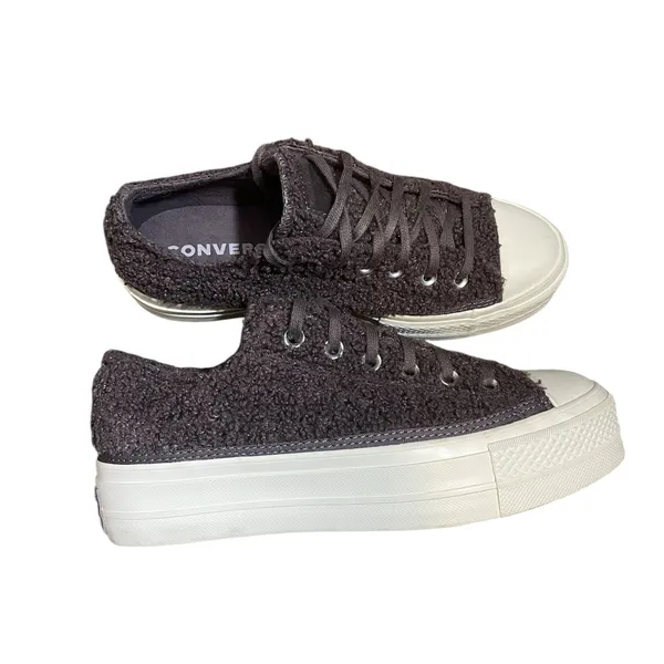 Converse CTAS Lift Ox Violet Ore Sherpa Women's Platform Sneakers 8.5 - Image 4