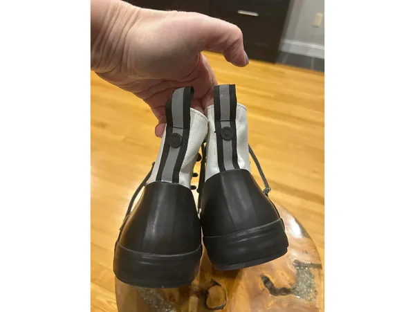 Hunter for Target Canvas Dipped White Ankle Rain Boots M7/W9 - Image 4