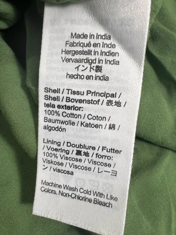 J. Crew Olive Green Calliste mini dress in cotton voile - Image 8