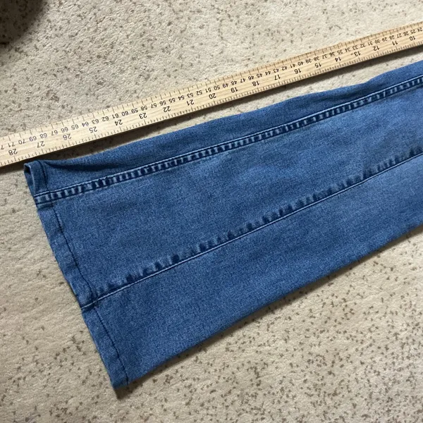 Free People We The Free Penny Flare Jeans Womens 26 Blue High Rise Pull On Seam - Image 6