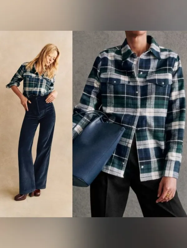 Sezane Eurielle Flannel Shirt - Image 7