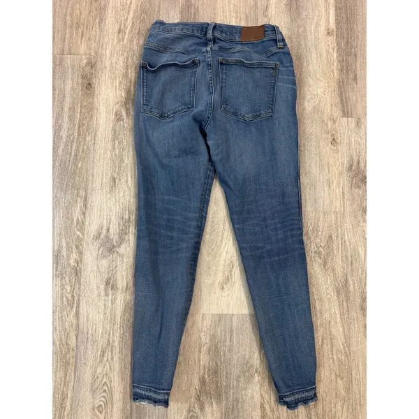 Madewell 9 inch High Rise Skinny Jeans Distressed Blue‎ Wash Size 30 - Image 3