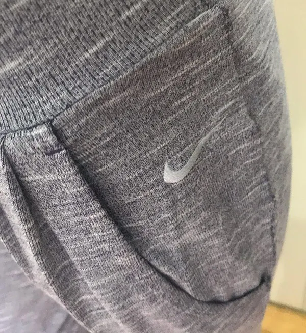 Nike Dri Fit High Waisted Gray Jogger Pants With Pockets Women's Size Small - Image 5