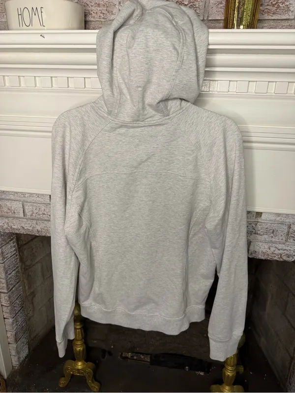 Lululemon Scuba Pullover Hoodie Size 6 Light Heather Gray Sweatshirt - Image 3