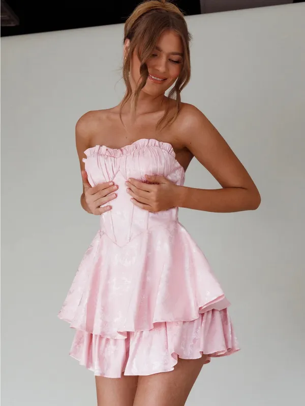 SELFIE LESLIE Paris Muse Romper In Pink - Image 2
