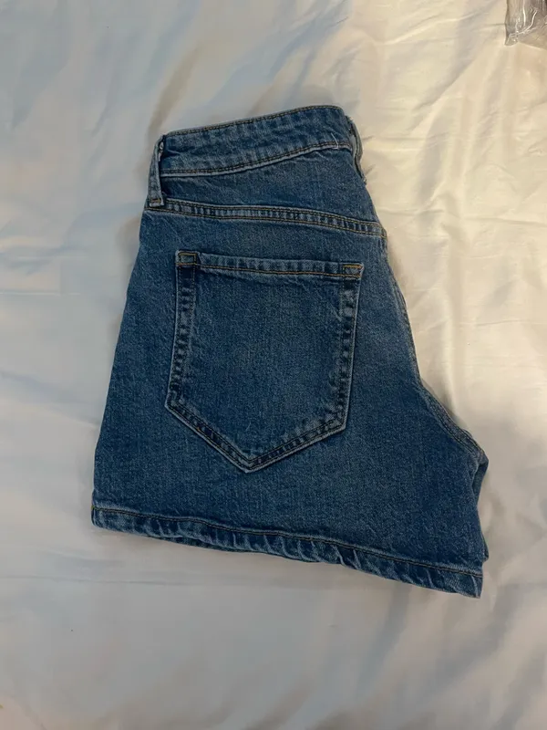 wild fable dark wash jean shorts mid rise - Image 2