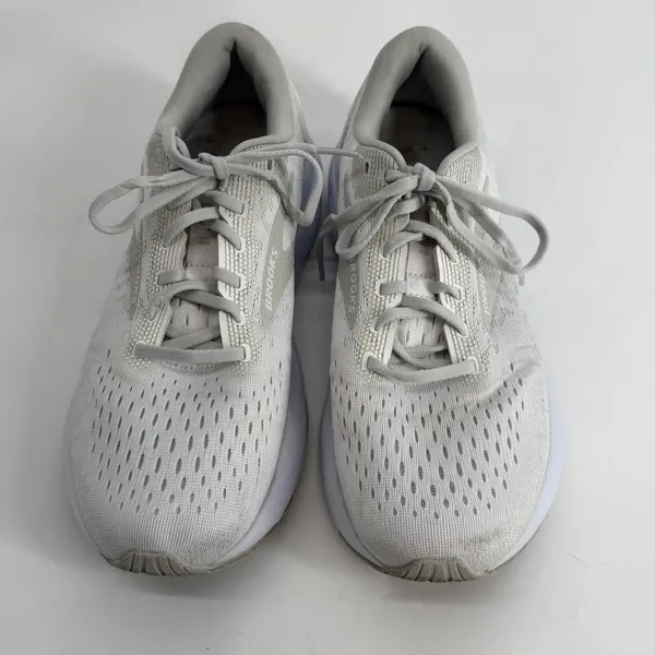 Brooks Ghost 16 Womens Road Running Shoes Silver White Size‎ 11 B - Image 2