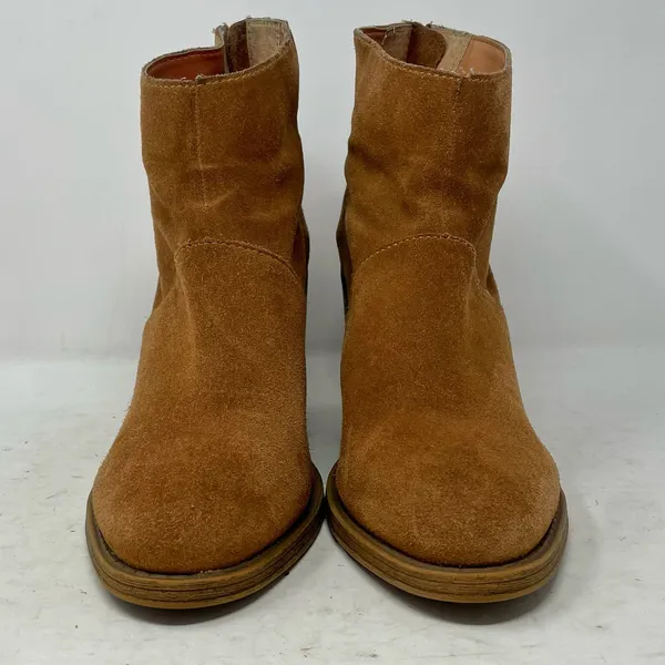 Steve Madden Brown Suede Shrines Heeled Booties Womens Size 9 - Image 2