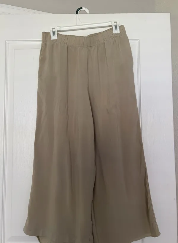 Sage Green H&M Flowy Pants - Image 2