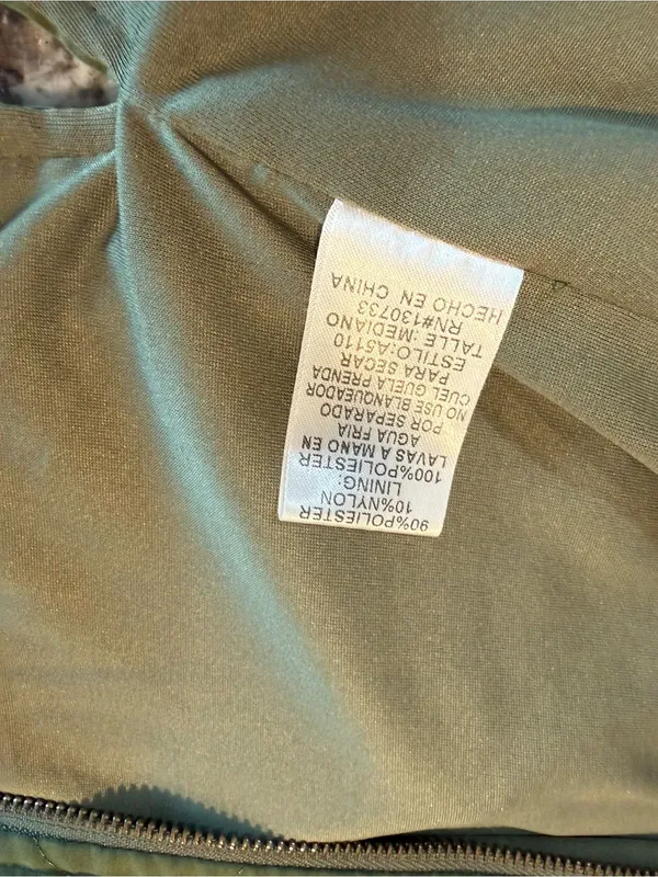 Umgee Quilted Olive Green Vest Medium - Image 3