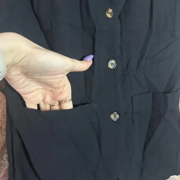 Commense Cotton Blends Skirt Set size M Black Size M - Image 3