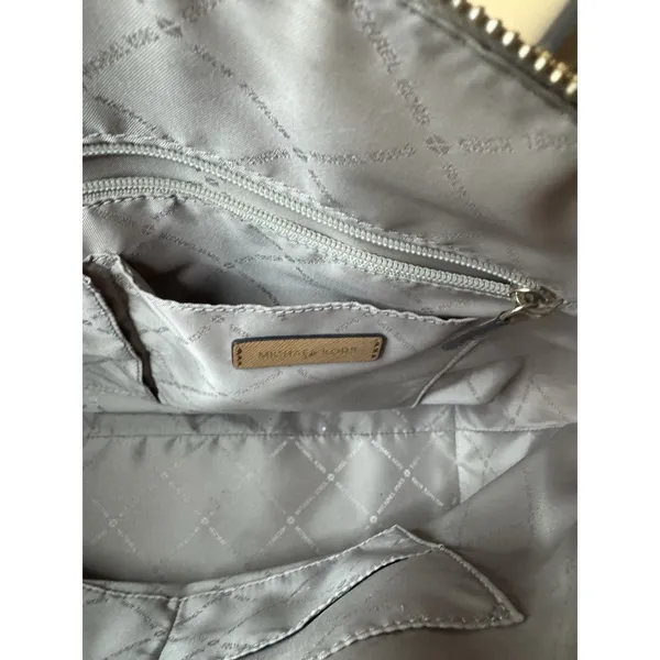 Michael Kors Signature Handbag Brown With Gold tone Lock Zippered - Image 7