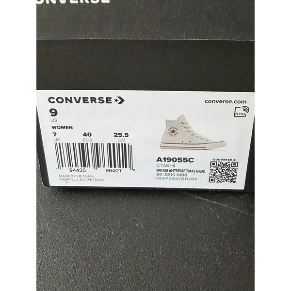 Converse Chuck Valentine's Day White Red A19055C Sneakers Women Size 7 Mens 9 U - Image 8